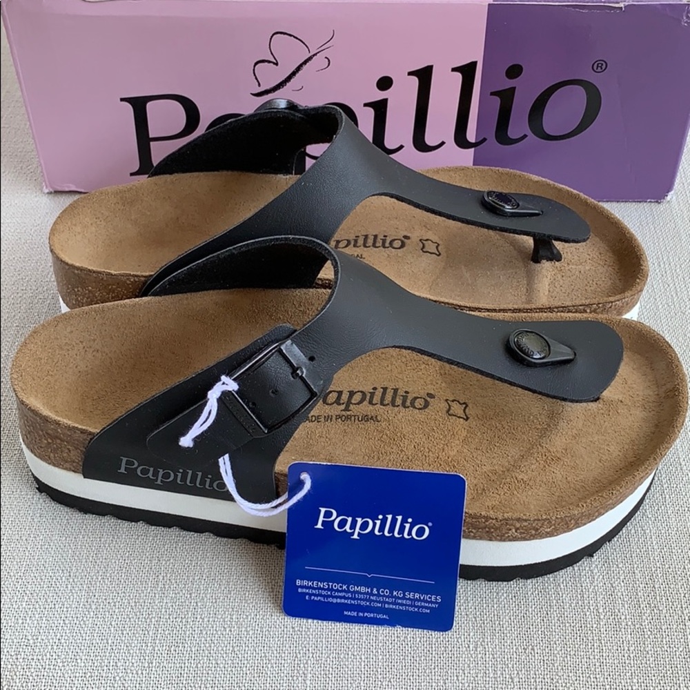 BIRKENSTOCK PAPILLIO Gizeh Platform Bl